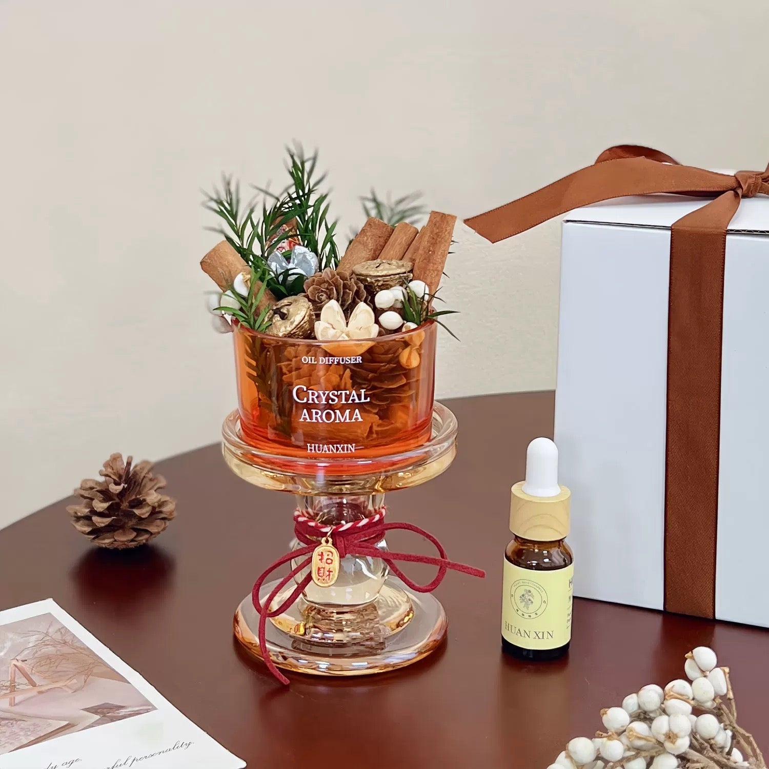 Cinnamon & Dried Flower DIY Reed Diffuser Set – Prosperity Home Deco
