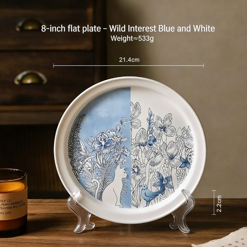 Sheli Blue & White Porcelain Coffee Cup & Saucer Set – Elegant Chinese Ceramic Gift