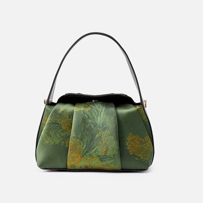 Pmsix Tianxu Xiangyunsha Printed Silk Handbag – New Chinese Style Heritage Tote