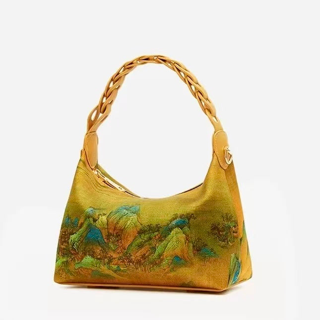 Mulberry Silk Tote – Elegant Chinese Style Handbag for Occasions